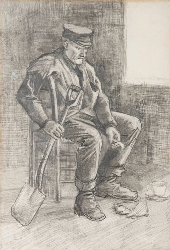 Man with a Spade, Resting