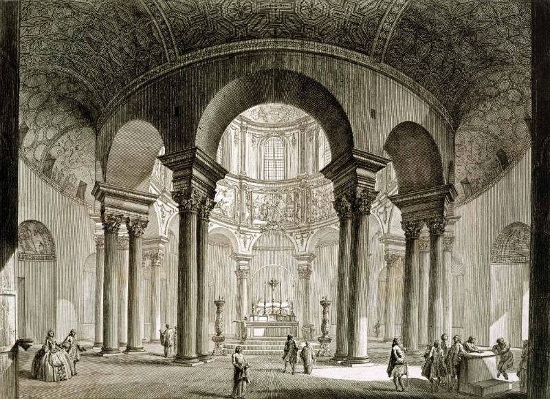 Veduta interna del Sepolcro di S. Costanza (View of the Interior of the Tomb of St. Costanza) from Vedute di Roma (The Views of Rome)