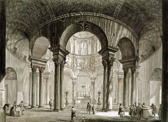 Veduta interna del Sepolcro di S. Costanza (View of the Interior of the Tomb of St. Costanza) from Vedute di Roma (The Views of Rome)