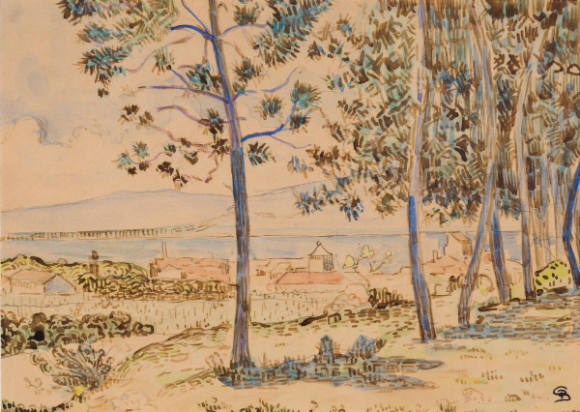 Saint-Tropez, vu de Bois-de-Pins (Saint-Tropez, Seen from the Pine Woods)