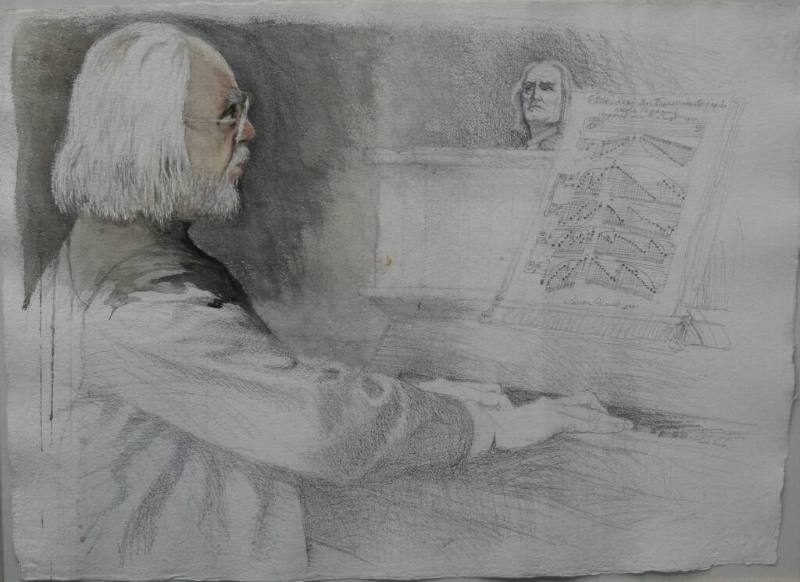 Franz Liszt at the Piano