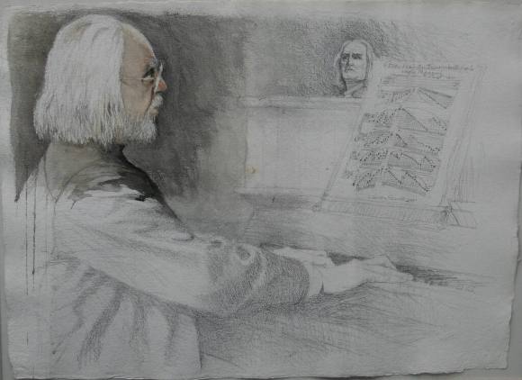 Franz Liszt at the Piano