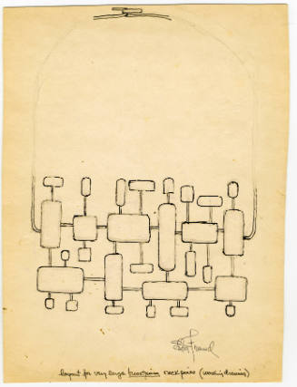 Jewelry Design: Layout for Very Large "Breastpiece" Neck Piece (working drawing)