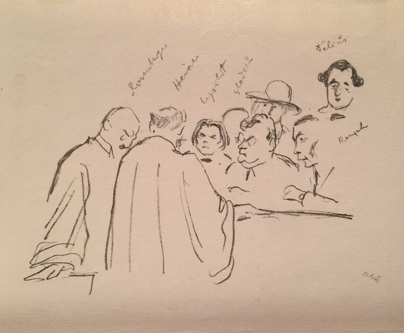 Verteidiger und Angeklagte (The Solicitors and the Accused)